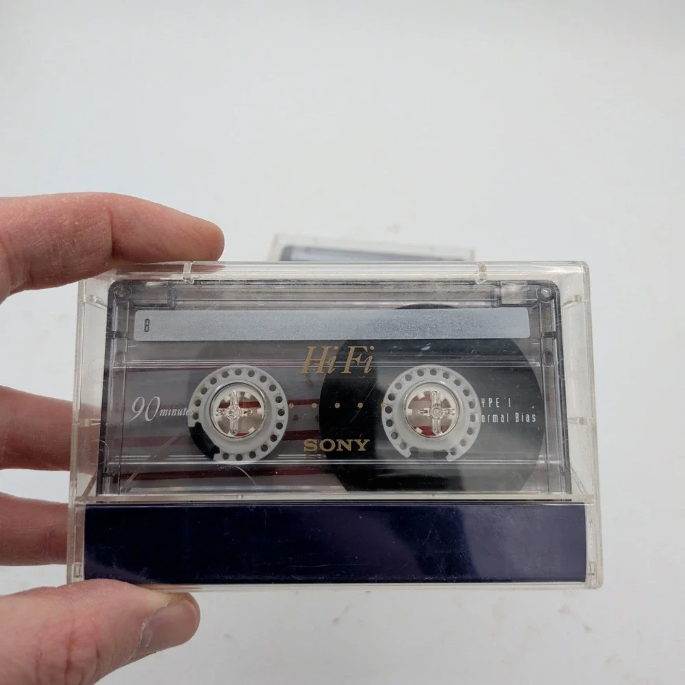 Sony HiFi 90 Type I Normal Bias Blank Audio Cassette Tapes Lot of 3 90 Minute